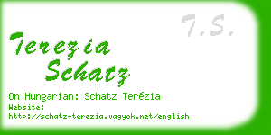 terezia schatz business card