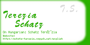 terezia schatz business card